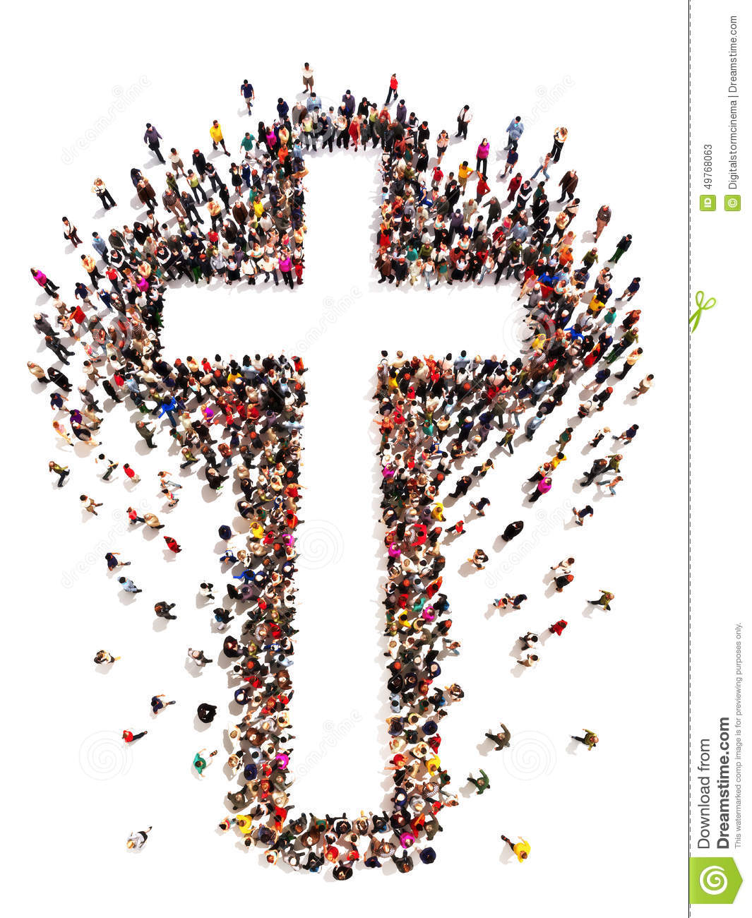 people-finding-christianity-religion-faith-large-crowd-walking-to-forming-shape-cross-white-49768063